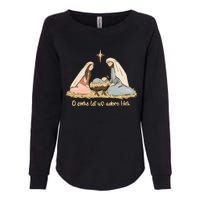 Nativity Scene Christian Christmas Womens California Wash Sweatshirt