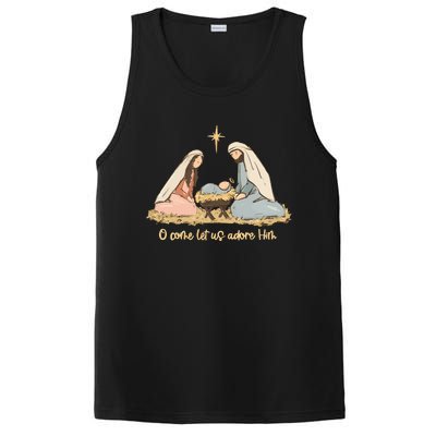 Nativity Scene Christian Christmas PosiCharge Competitor Tank