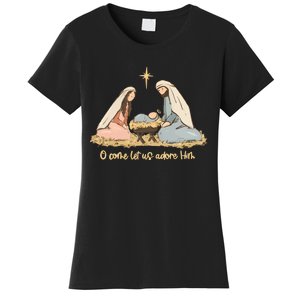 Nativity Scene Christian Christmas Women's T-Shirt