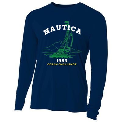 NAUTICA SUSTAINABLY CRAFTED OCEAN CHALLENGE GRAPHIC Cooling Performance Long Sleeve Crew