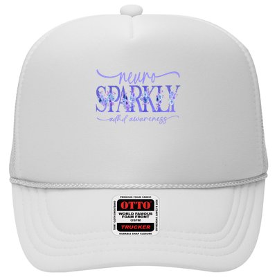 Neuro Sparkly Celebrate Neurodiversity ADHD ASD Floral Purpl Trucker Hat