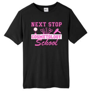 Next Stop Cosmetology School Graduation Cosmetology Grad Tall Fusion ChromaSoft Performance T-Shirt