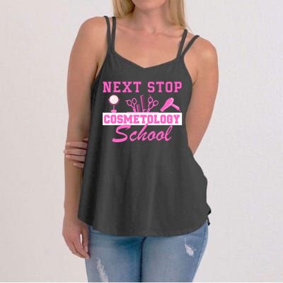 Next Stop Cosmetology School Graduation Cosmetology Grad Women's Strappy Tank