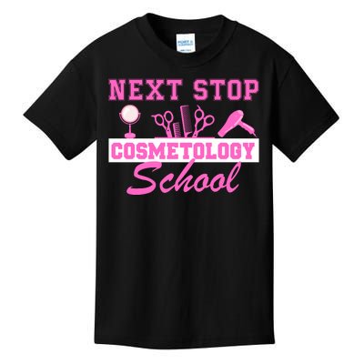 Next Stop Cosmetology School Graduation Cosmetology Grad Kids T-Shirt