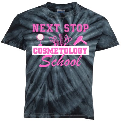 Next Stop Cosmetology School Graduation Cosmetology Grad Kids Tie-Dye T-Shirt