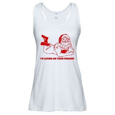 Naked Santa Claus IM Laying On Your Present Ladies Essential Flowy Tank