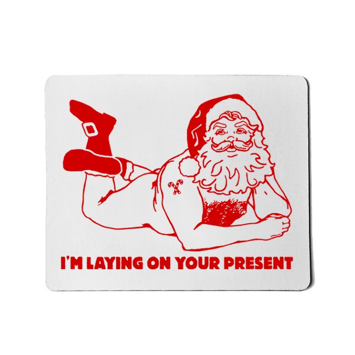 Naked Santa Claus IM Laying On Your Present Mousepad