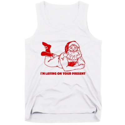 Naked Santa Claus IM Laying On Your Present Tank Top