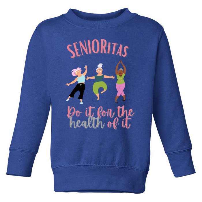 Novelty Senior Citizen Fitness Workout Gym Cool Gift Toddler Sweatshirt