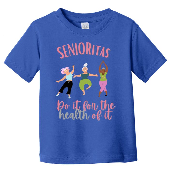 Novelty Senior Citizen Fitness Workout Gym Cool Gift Toddler T-Shirt