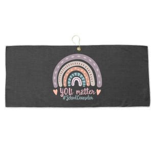 National School Counselor Week You Matter Counseling Teacher Gift Large Microfiber Waffle Golf Towel