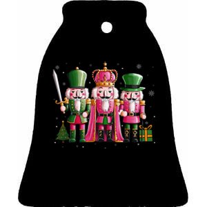 Nutcracker Squad Christmas Ceramic Bell Ornament