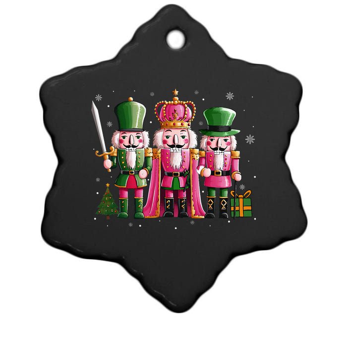 Nutcracker Squad Christmas Ceramic Star Ornament