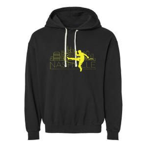 Nashville Soccer City Skyline Garment-Dyed Fleece Hoodie