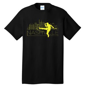 Nashville Soccer City Skyline Tall T-Shirt