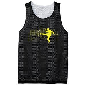 Nashville Soccer City Skyline Mesh Reversible Basketball Jersey Tank