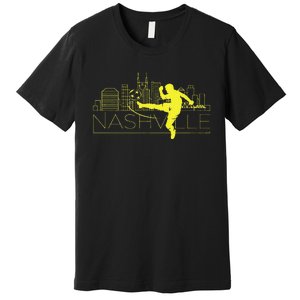 Nashville Soccer City Skyline Premium T-Shirt