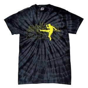 Nashville Soccer City Skyline Tie-Dye T-Shirt