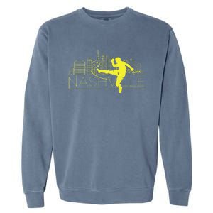 Nashville Soccer City Skyline Garment-Dyed Sweatshirt