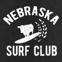 Nebraska Surf Club Funny Nebraska 7 Panel Mesh Trucker Snapback Hat