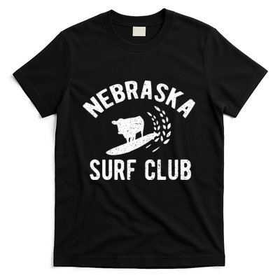 Nebraska Surf Club Funny Nebraska T-Shirt
