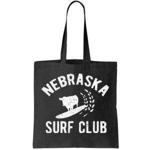 Nebraska Surf Club Funny Nebraska Tote Bag