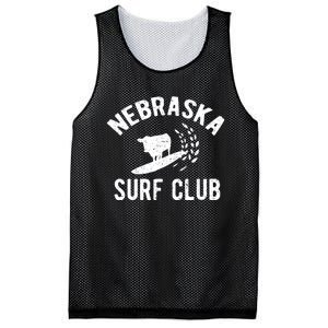 Nebraska Surf Club Funny Nebraska Mesh Reversible Basketball Jersey Tank