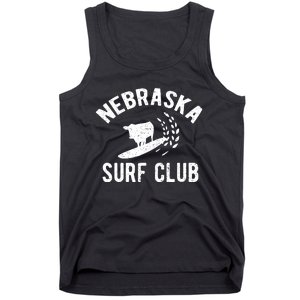 Nebraska Surf Club Funny Nebraska Tank Top