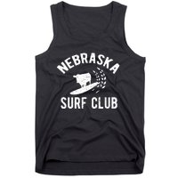 Nebraska Surf Club Funny Nebraska Tank Top