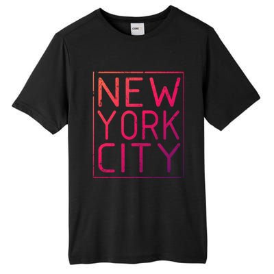 Newyork Souvenir Cool Gift New York City Cool Gift Nyc Souvenir Tall Fusion ChromaSoft Performance T-Shirt