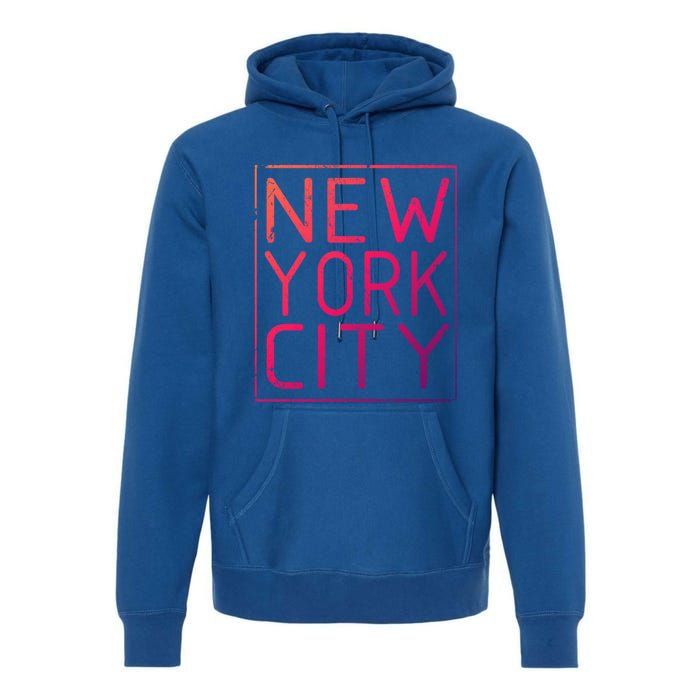 Newyork Souvenir Cool Gift New York City Cool Gift Nyc Souvenir Premium Hoodie