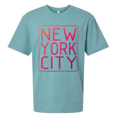 Newyork Souvenir Cool Gift New York City Cool Gift Nyc Souvenir Sueded Cloud Jersey T-Shirt