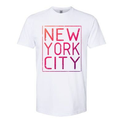 Newyork Souvenir Cool Gift New York City Cool Gift Nyc Souvenir Softstyle CVC T-Shirt