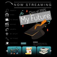 Now Streaming Class Of 2025 Graduation High School Graduate .Png Backpack