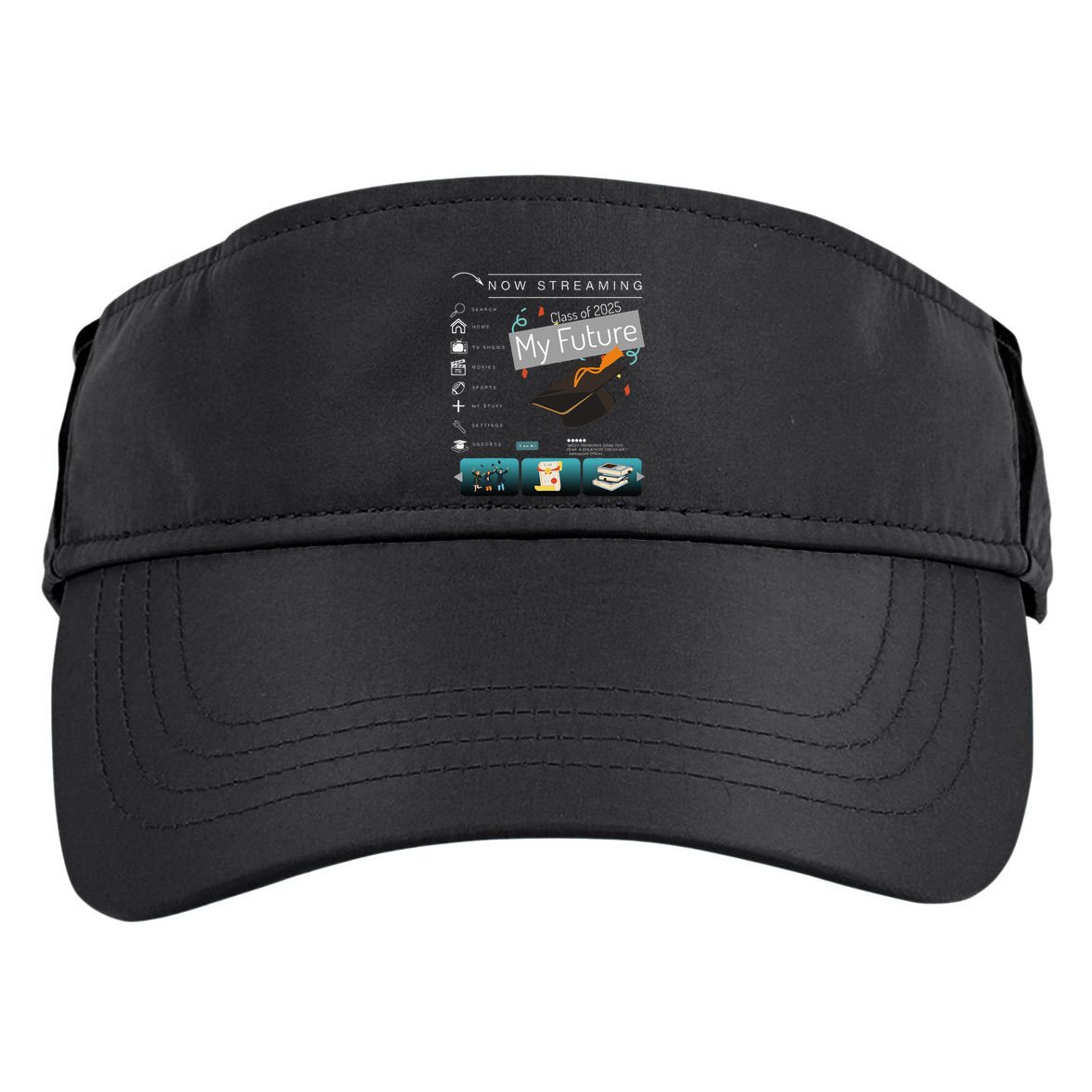 Now Streaming Class Of 2025 Graduation High School Graduate .Png Adult Drive Performance Visor