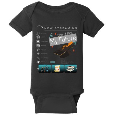 Now Streaming Class Of 2025 Graduation High School Graduate .Png Baby Bodysuit
