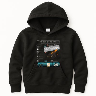 Now Streaming Class Of 2025 Graduation High School Graduate .Png Kids Hoodie