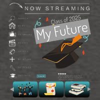 Now Streaming Class Of 2025 Graduation High School Graduate .Png Vector Backpack
