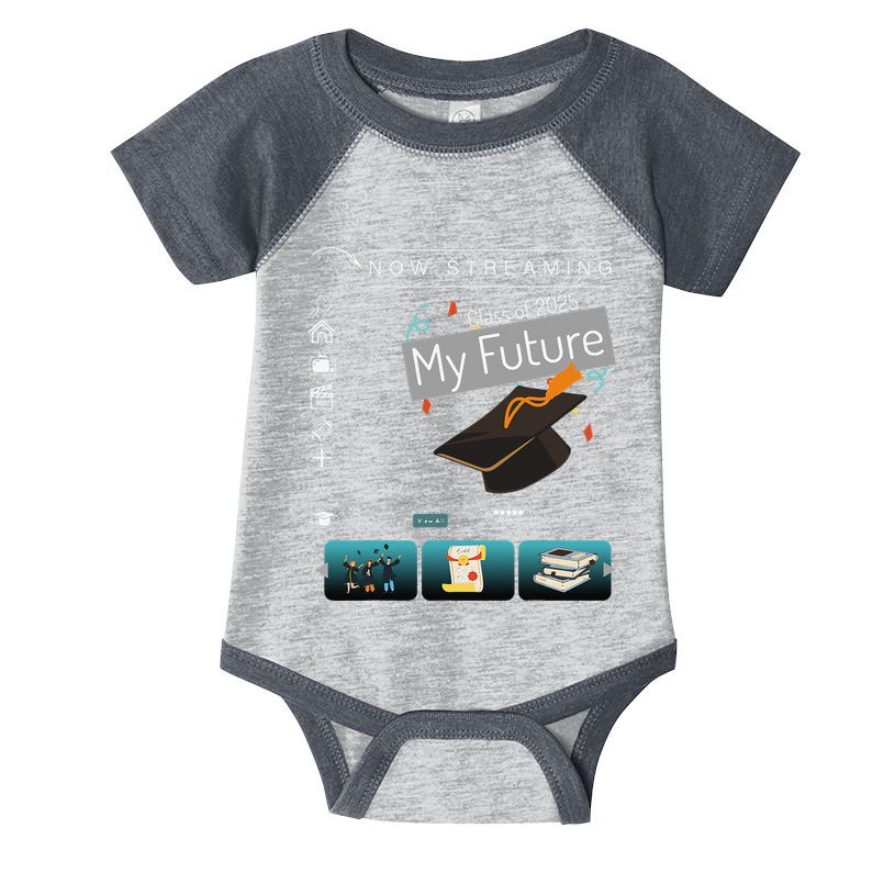 Now Streaming Class Of 2025 Graduation High School Graduate .Png Infant Baby Jersey Bodysuit