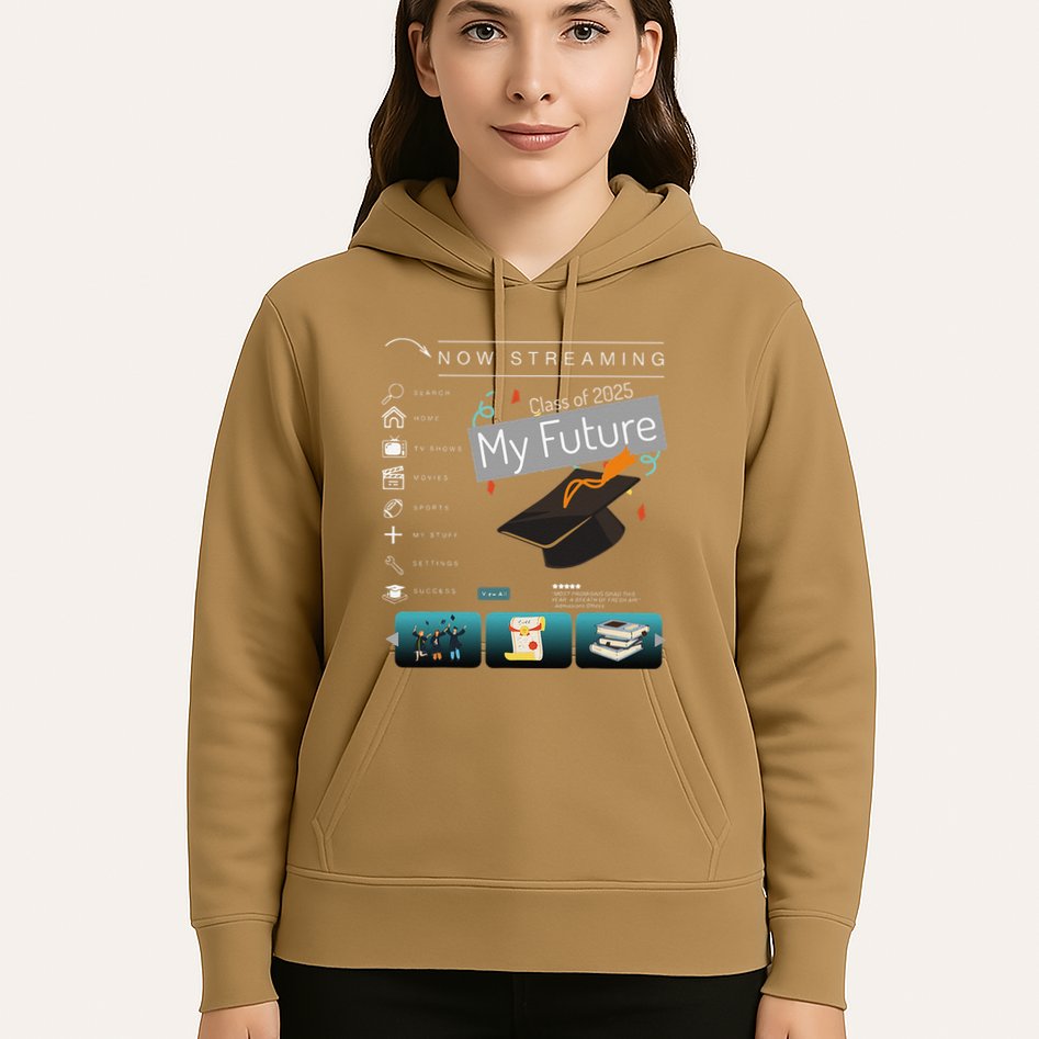 Now Streaming Class Of 2025 Graduation High School Graduate .Png Hoodie