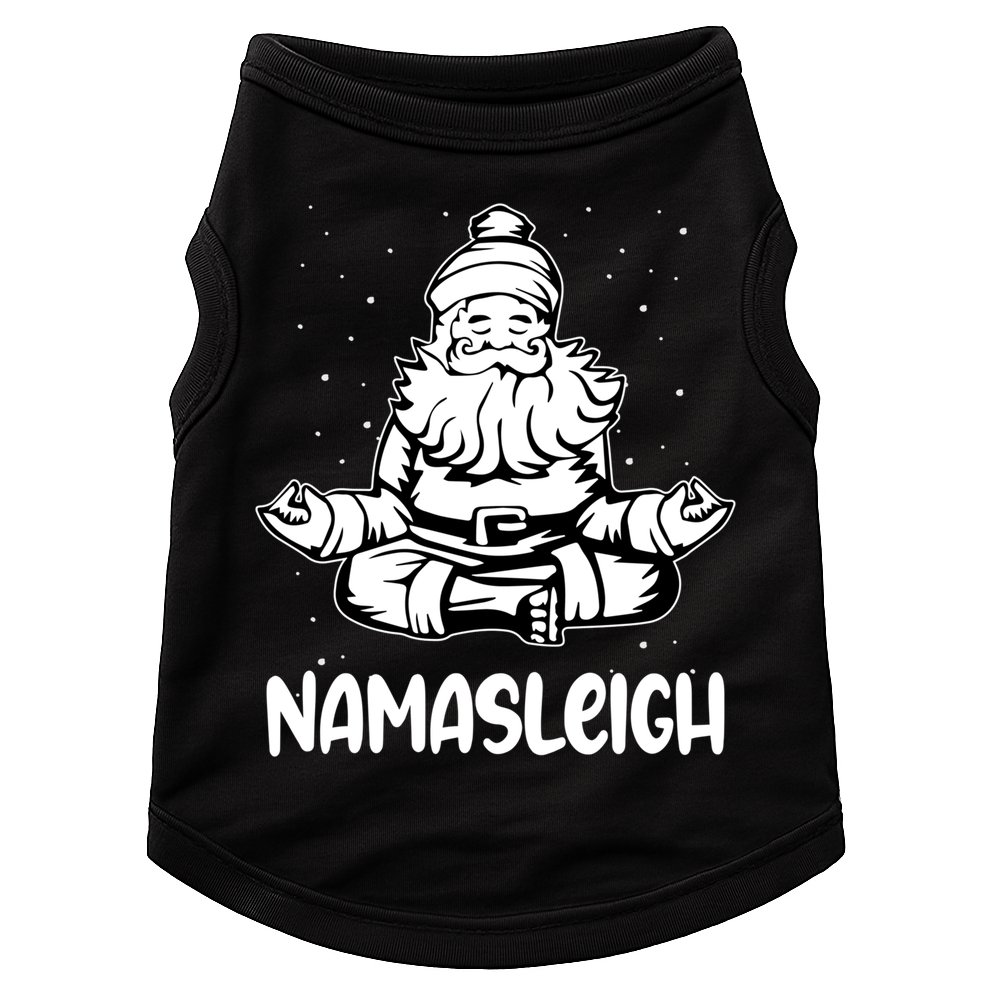Namasleigh Santa Claus Namaste Yoga Cool Gift Doggie Tank