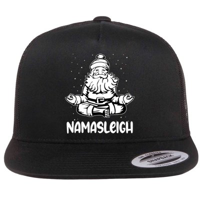 Namasleigh Santa Claus Namaste Yoga Cool Gift Flatbill Hat