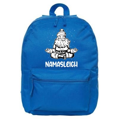 Namasleigh Santa Claus Namaste Yoga Cool Gift 16 in Basic Backpack