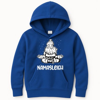 Namasleigh Santa Claus Namaste Yoga Cool Gift Kids Hoodie