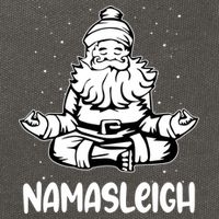 Namasleigh Santa Claus Namaste Yoga Cool Gift Cotton Canvas Backpack