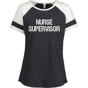 Nurse Supervisor Cool Gift Enza Ladies Jersey Colorblock Tee