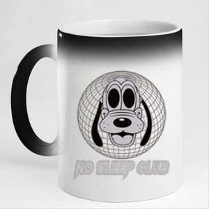 No Sleep Club ☺ Rave Wear Funny Festival Outfit Ravers 11oz Black Color Changing Mug