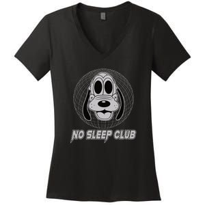 No Sleep Club ☺ Rave Wear Funny Festival Outfit Ravers Women's V-Neck T-Shirt