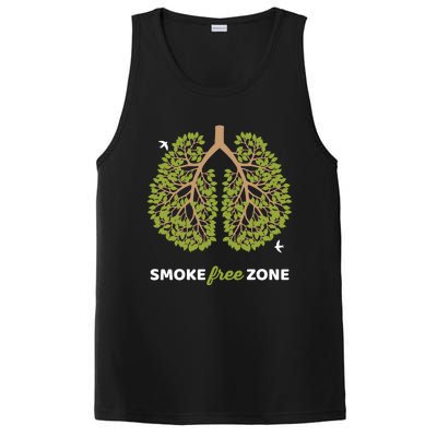 No Smoking Cute Gift Smoke Free Zone For World No Tobacco Day Gift PosiCharge Competitor Tank