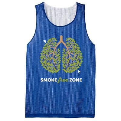 No Smoking Cute Gift Smoke Free Zone For World No Tobacco Day Gift Mesh Reversible Basketball Jersey Tank